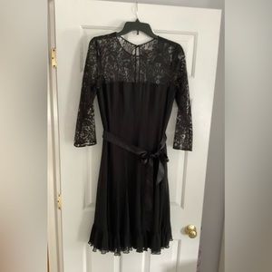 Adrianna Papell black and lace cocktail dress
